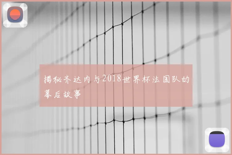 揭秘齐达内与2018世界杯法国队的幕后故事